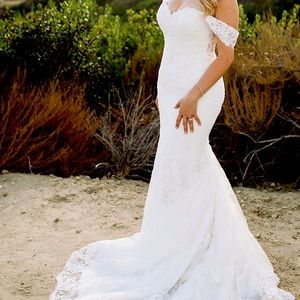 Casablanca Bridal custom sweetheart wedding dress